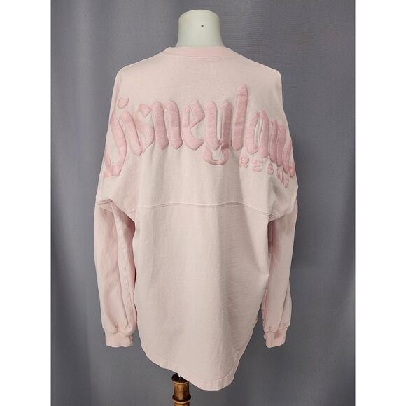 Disneyland Resort Sweatshirt Womens Small Pink Spirit Jersey Glitter Pullov - Picture 4 of 16